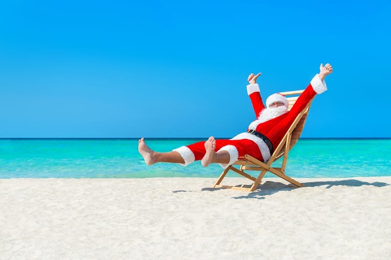 aussie christmas holiday ideas travel summer santa sunlounger wyza com au